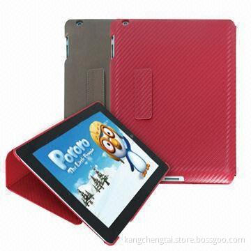 Newest Design Leather Case for iPad 3 with Stand Fold